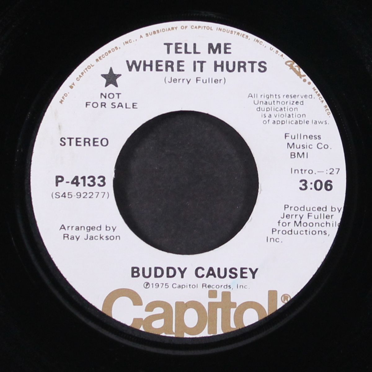 tell me where it hurts / mono by BUDDY CAUSEY