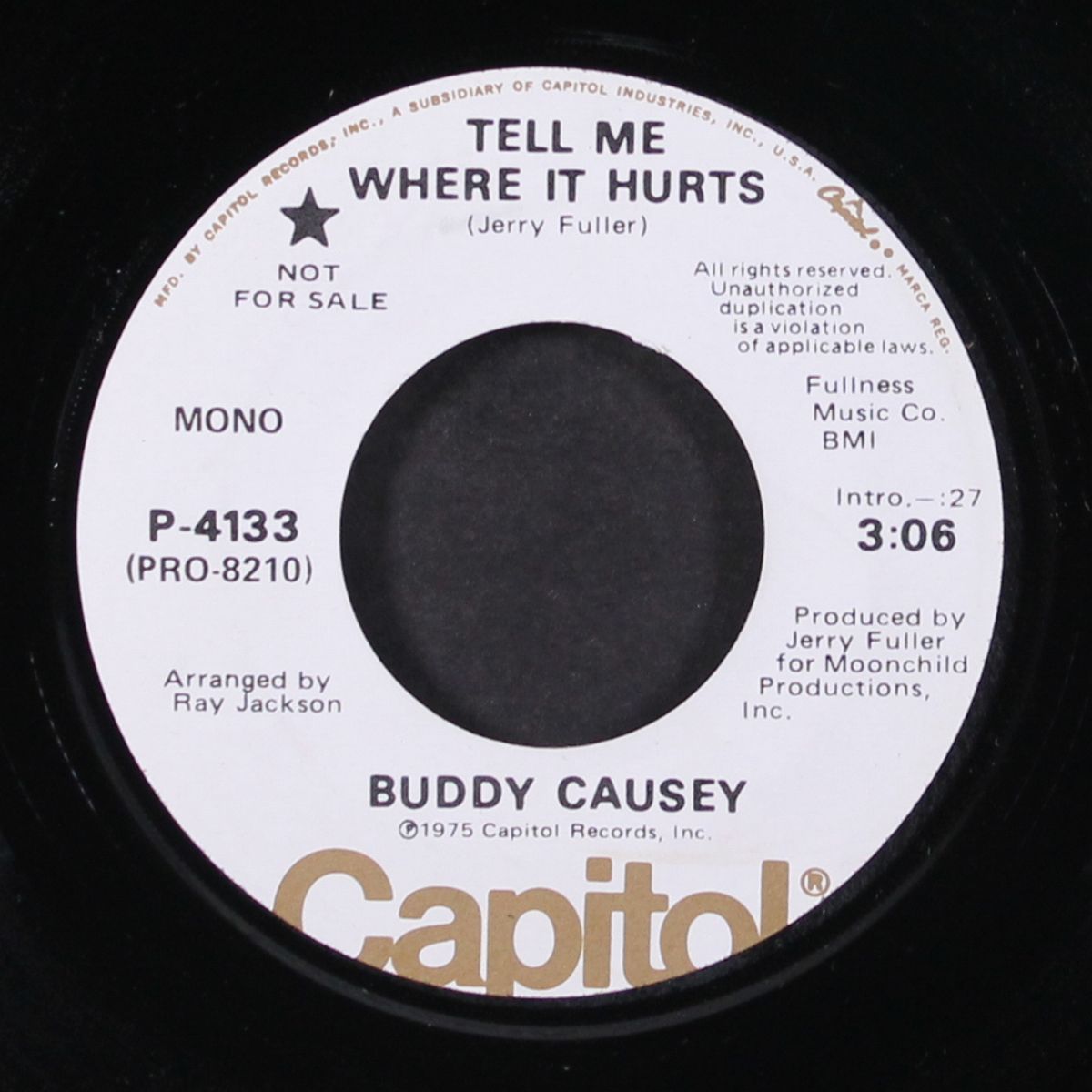 tell me where it hurts / mono by BUDDY CAUSEY