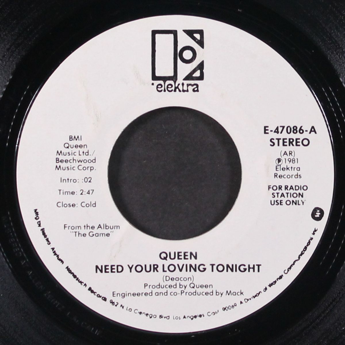 need your loving tonight / mono by QUEEN