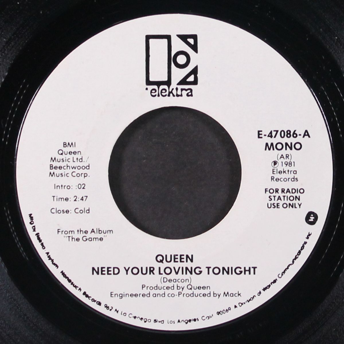 need your loving tonight / mono by QUEEN
