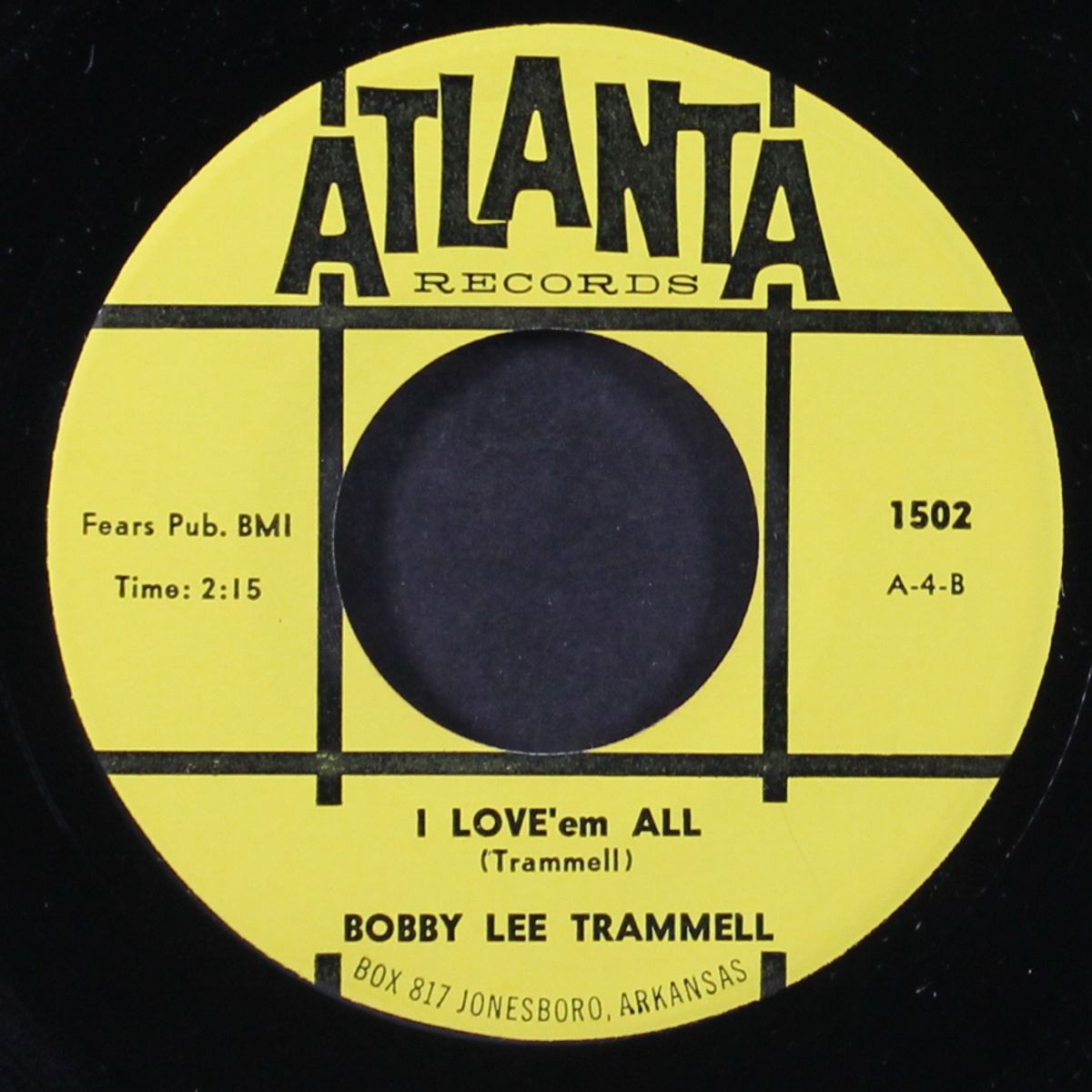 come on / i love'em all by BOBBY LEE TRAMMELL