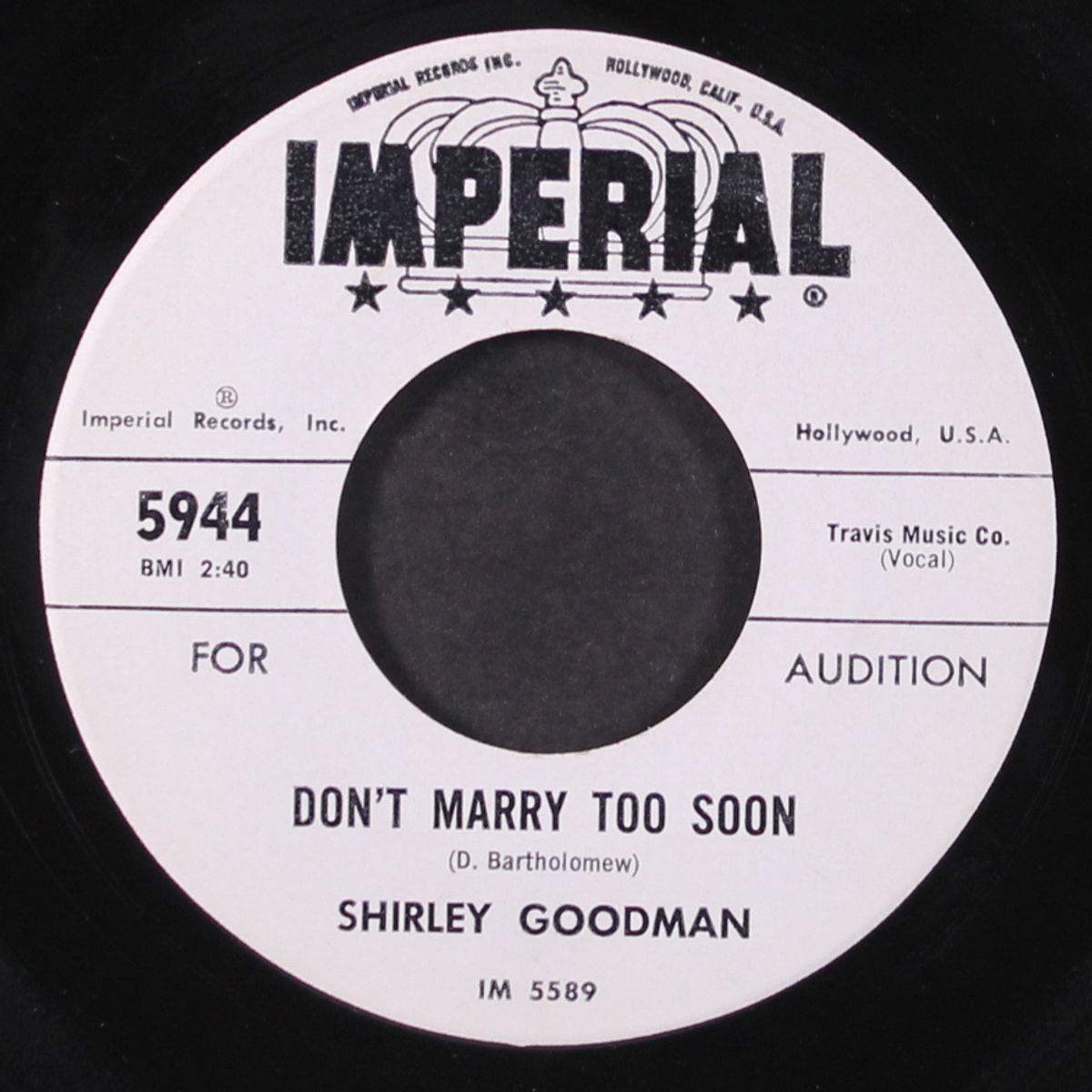 don't marry too soon / when a girl meets a boy by SHIRLEY GOODMAN