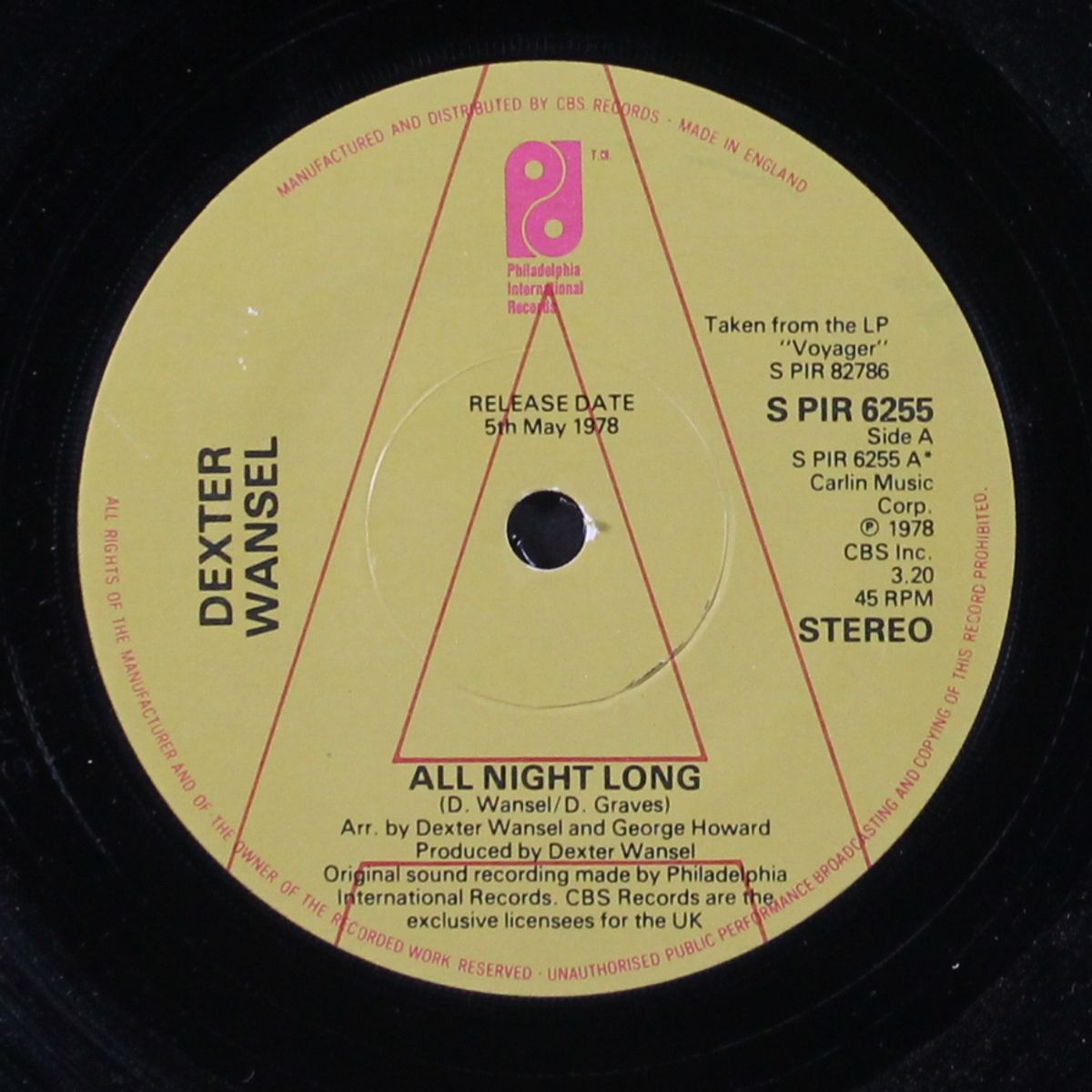 all night long by DEXTER WANSEL