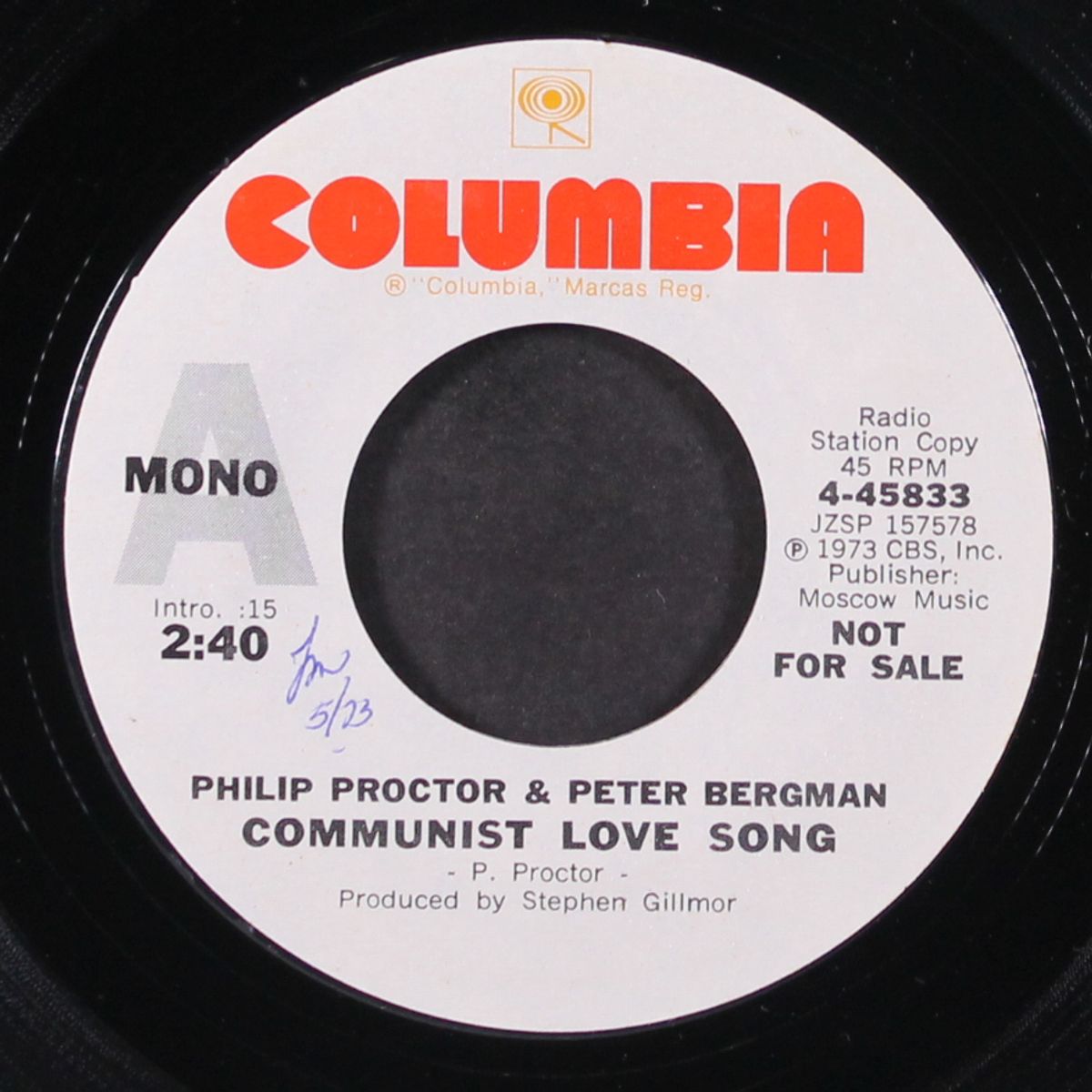 communist love song by PROCTOR & BERGMAN