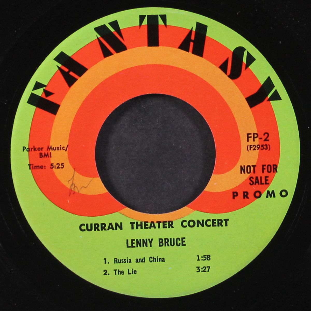 curran theater concert by LENNY BRUCE