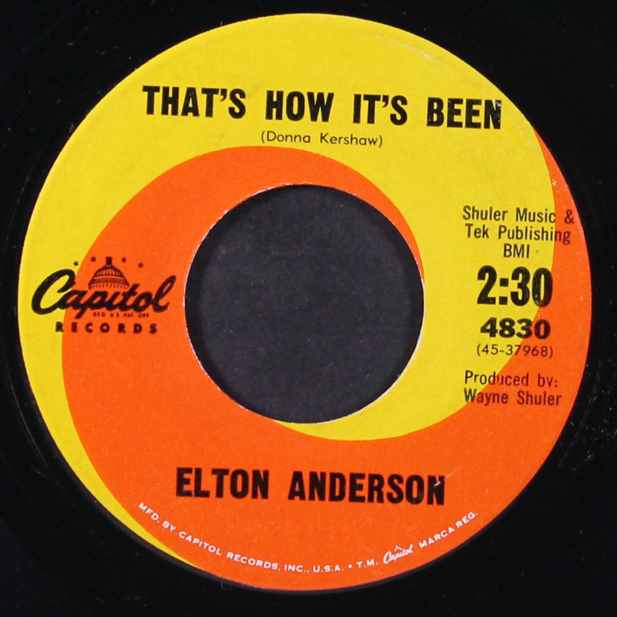 shed so many tears / that's how it's been by ELTON ANDERSON