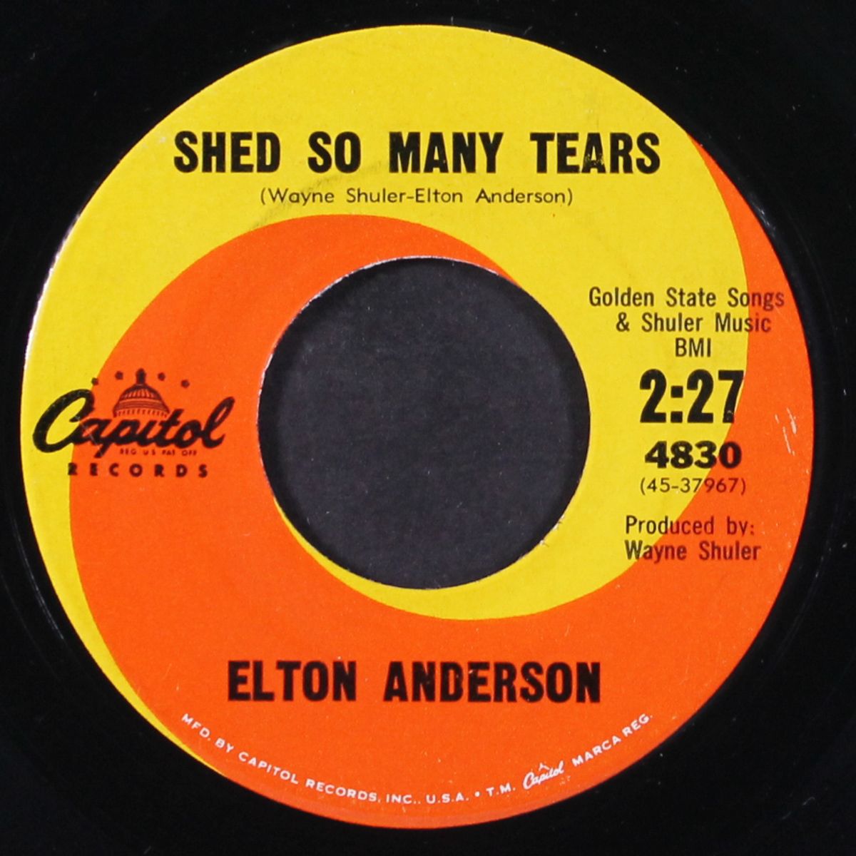 shed so many tears / that's how it's been by ELTON ANDERSON