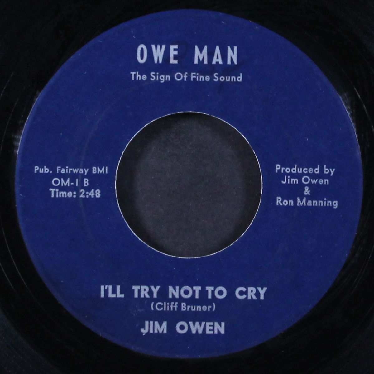 the key's in the mailbox / i'll try not to cry by JIM OWEN