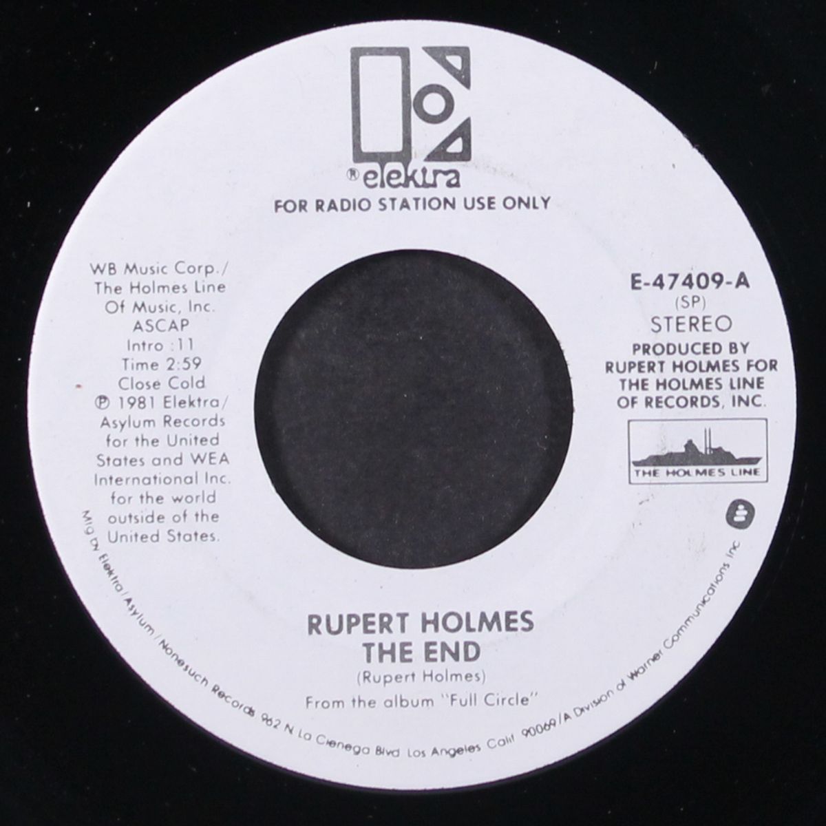 the end / mono by RUPERT HOLMES