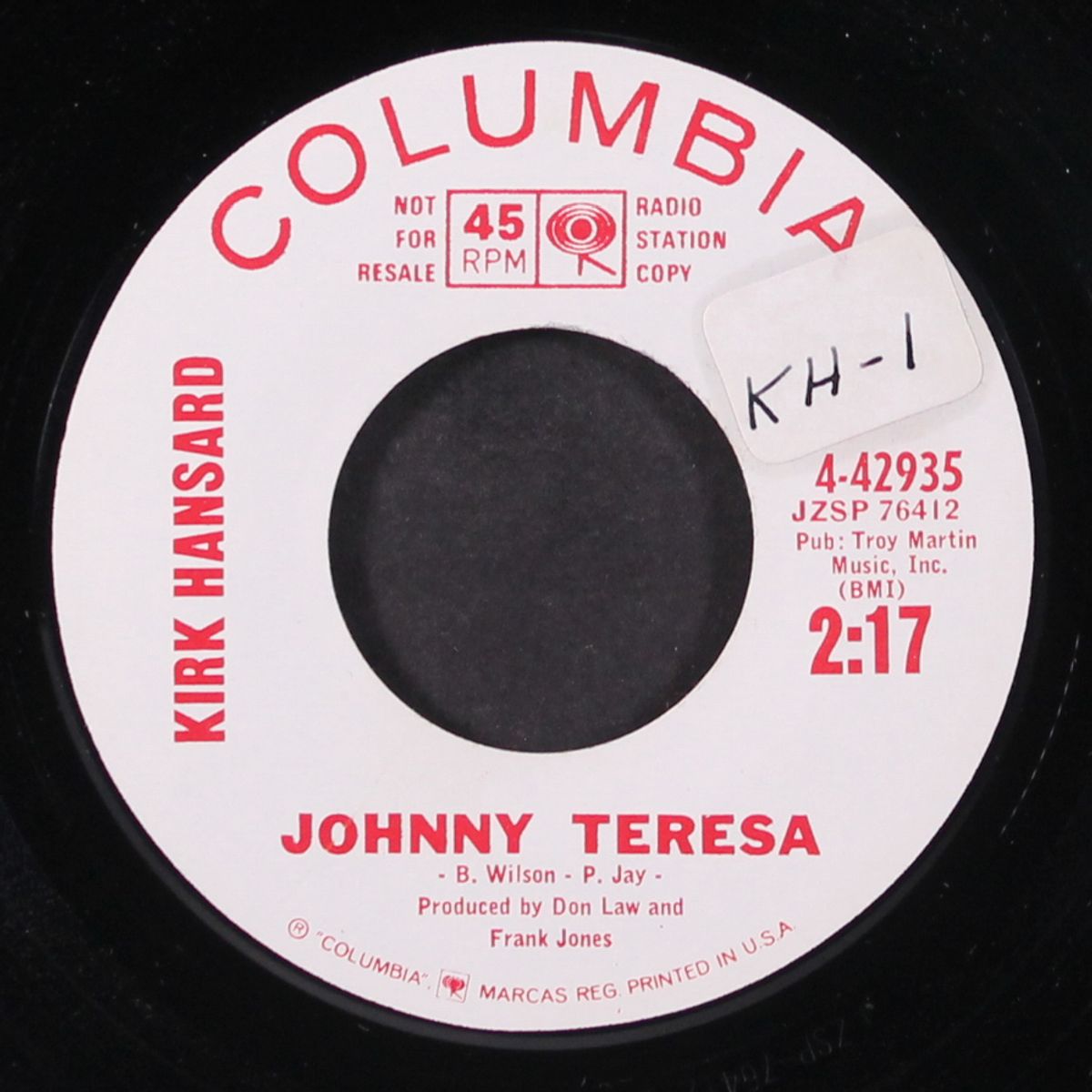 widow maker / johnny teresa by KIRK HANSARD