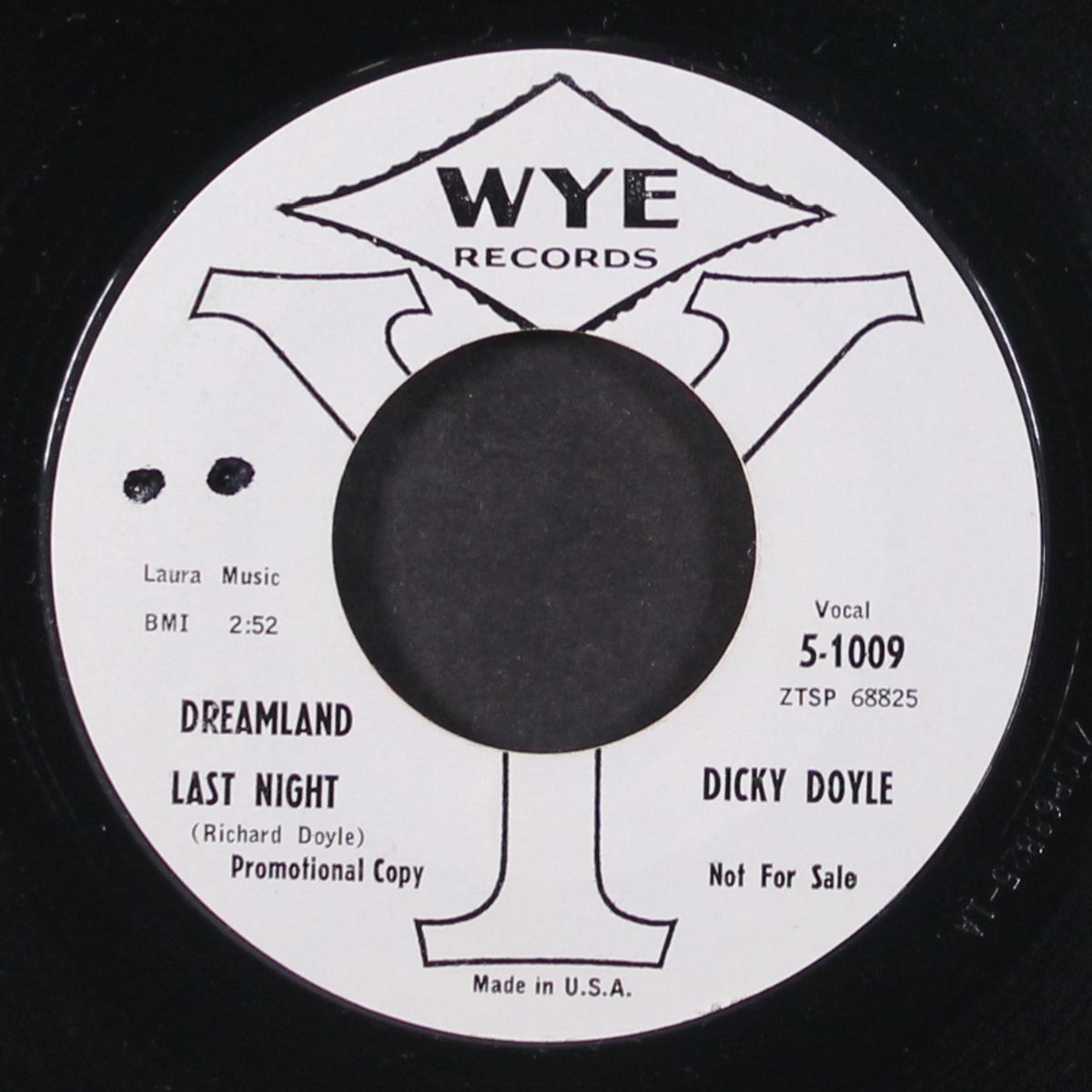 dreamland last night / my little darlin' by DICKY DOYLE
