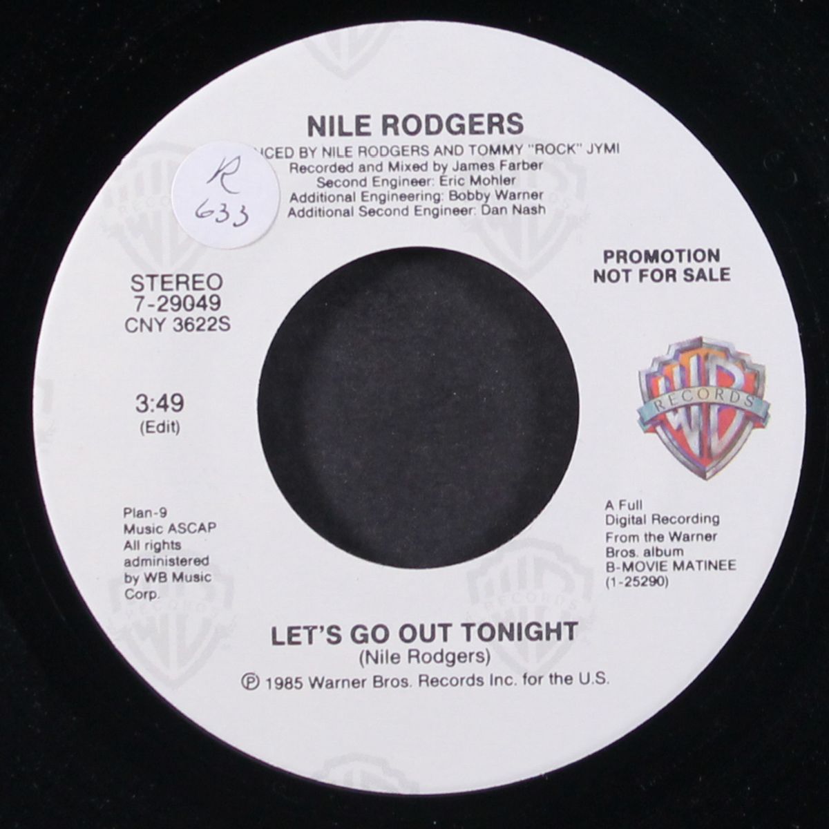 let's go out tonight / same by NILE RODGERS
