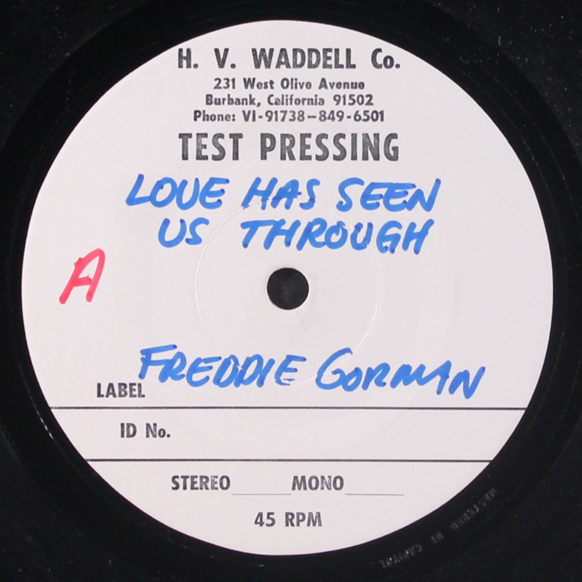 love has seen us through / alive again by FREDDIE GORMAN