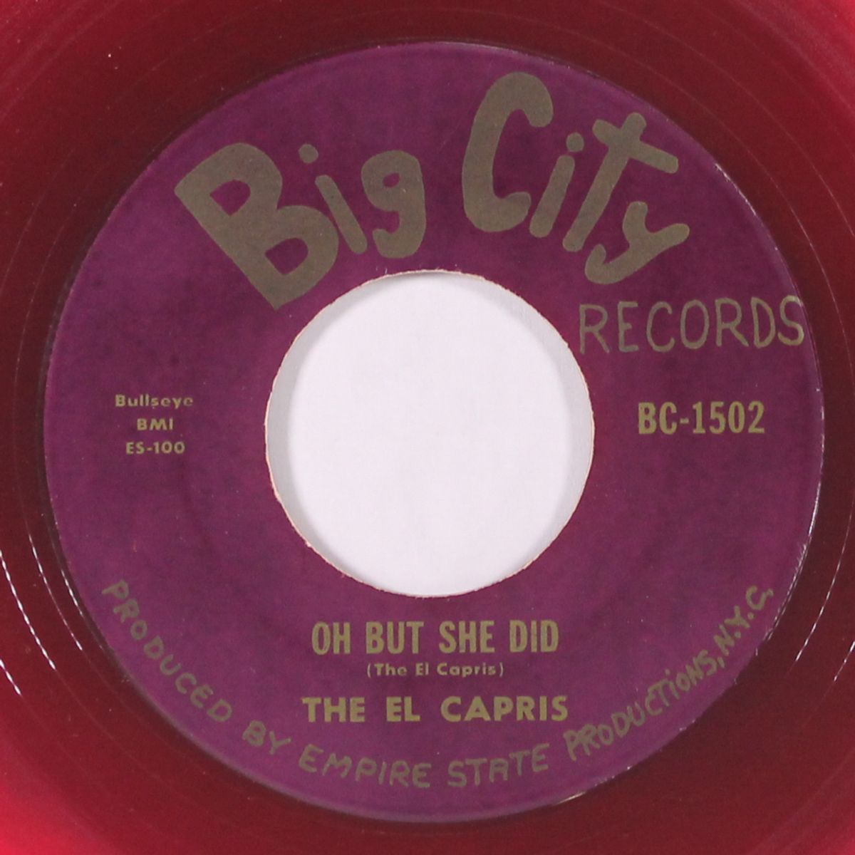 shimmy, shimmy (ko ko wop) / oh but she did by EL CAPRIS