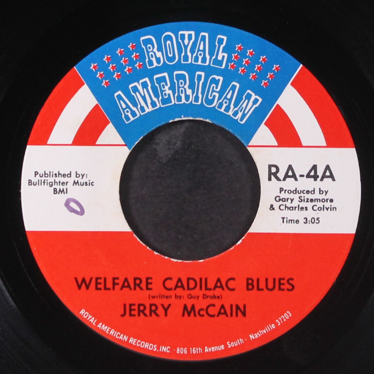 welfare cadillac blues / funky down easy by JERRY MCCAIN