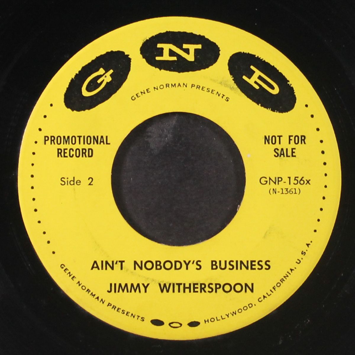 no rollin' blues / ain't nobody's business by JIMMY WITHERSPOON