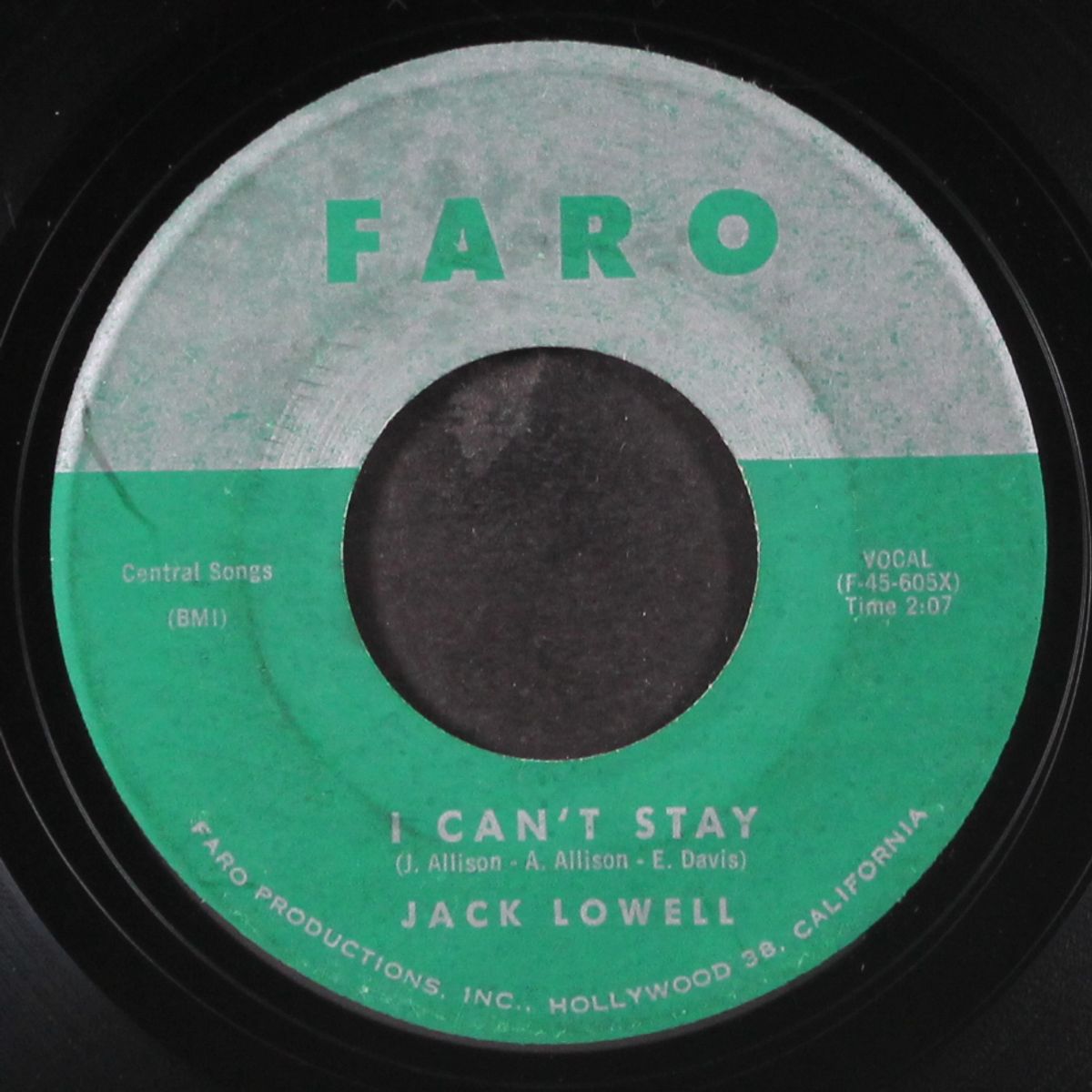 i can't stay / who am i by JACK LOWELL