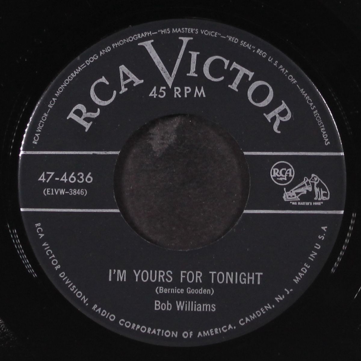 baby you're wrong / i'm yours for tonight by BOB WILLIAMS