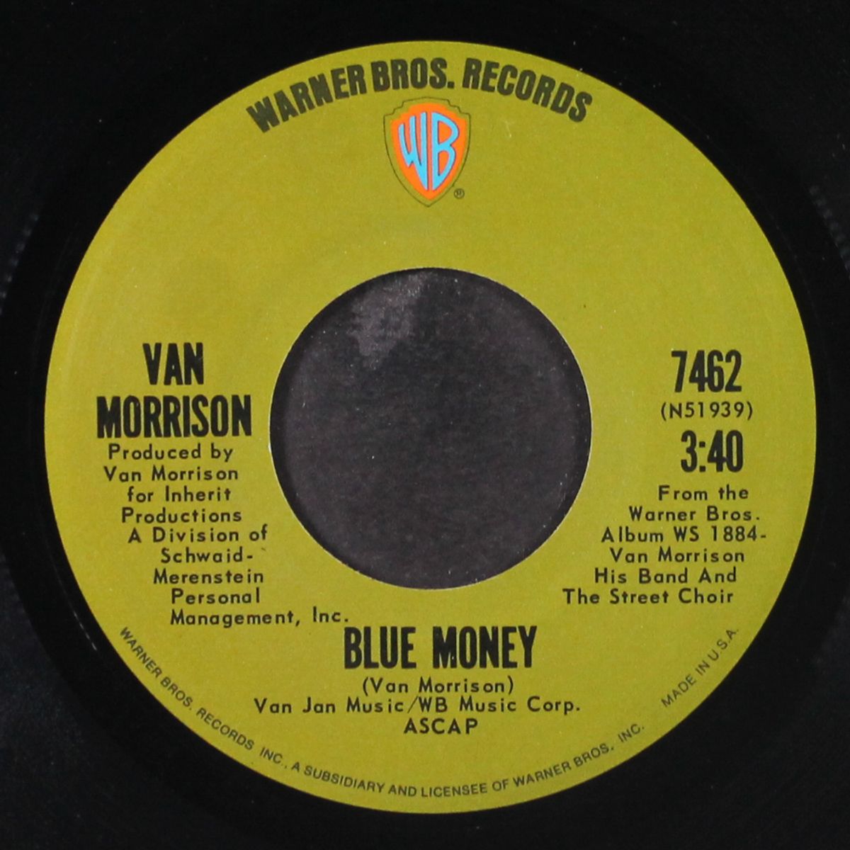 blue money / sweet thing by VAN MORRISON