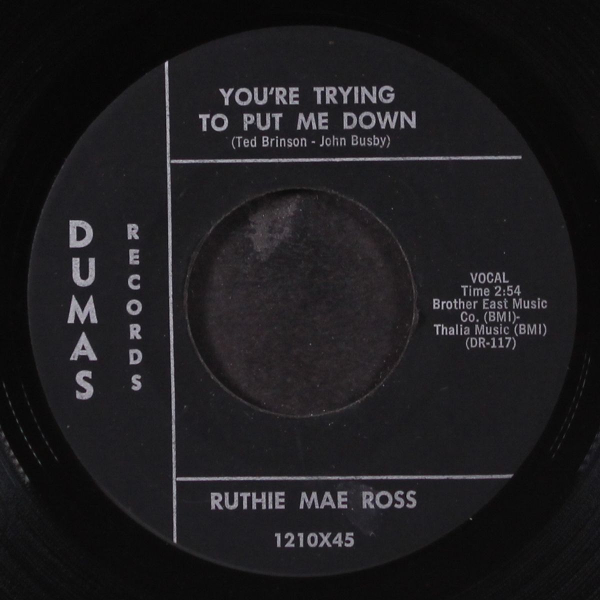 genuine love / you're trying to put me down by RUTHIE MAE ROSS
