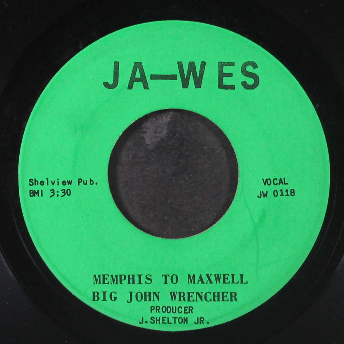tell me darling / memphis to maxwell by BIG JOHN WRENCHER
