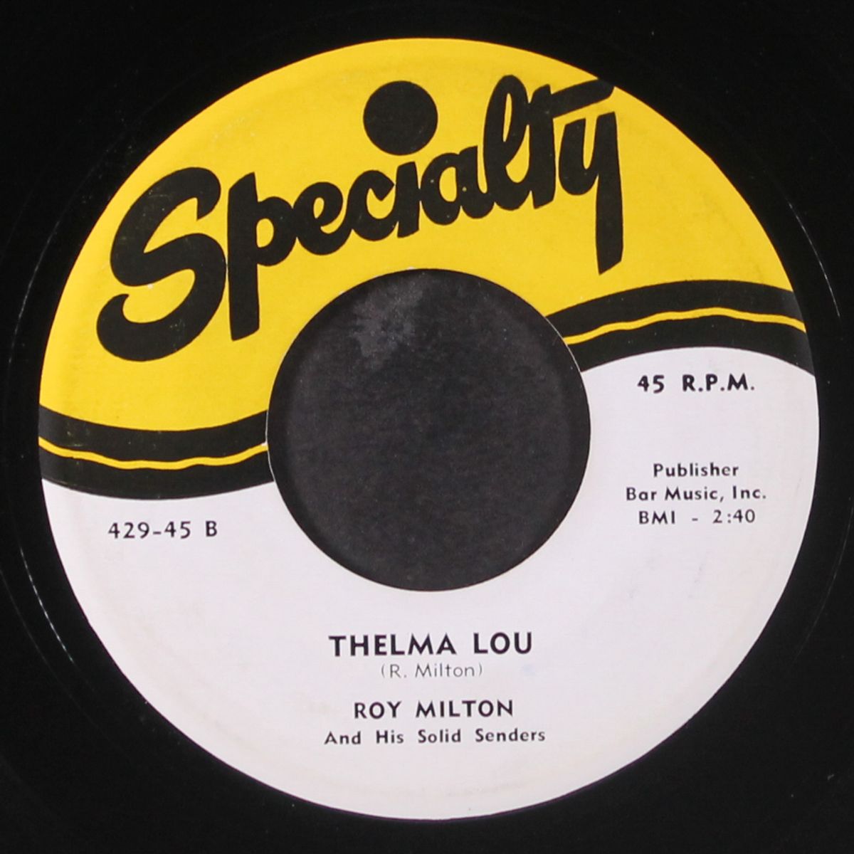 so tired / thelma lou by ROY MILTON