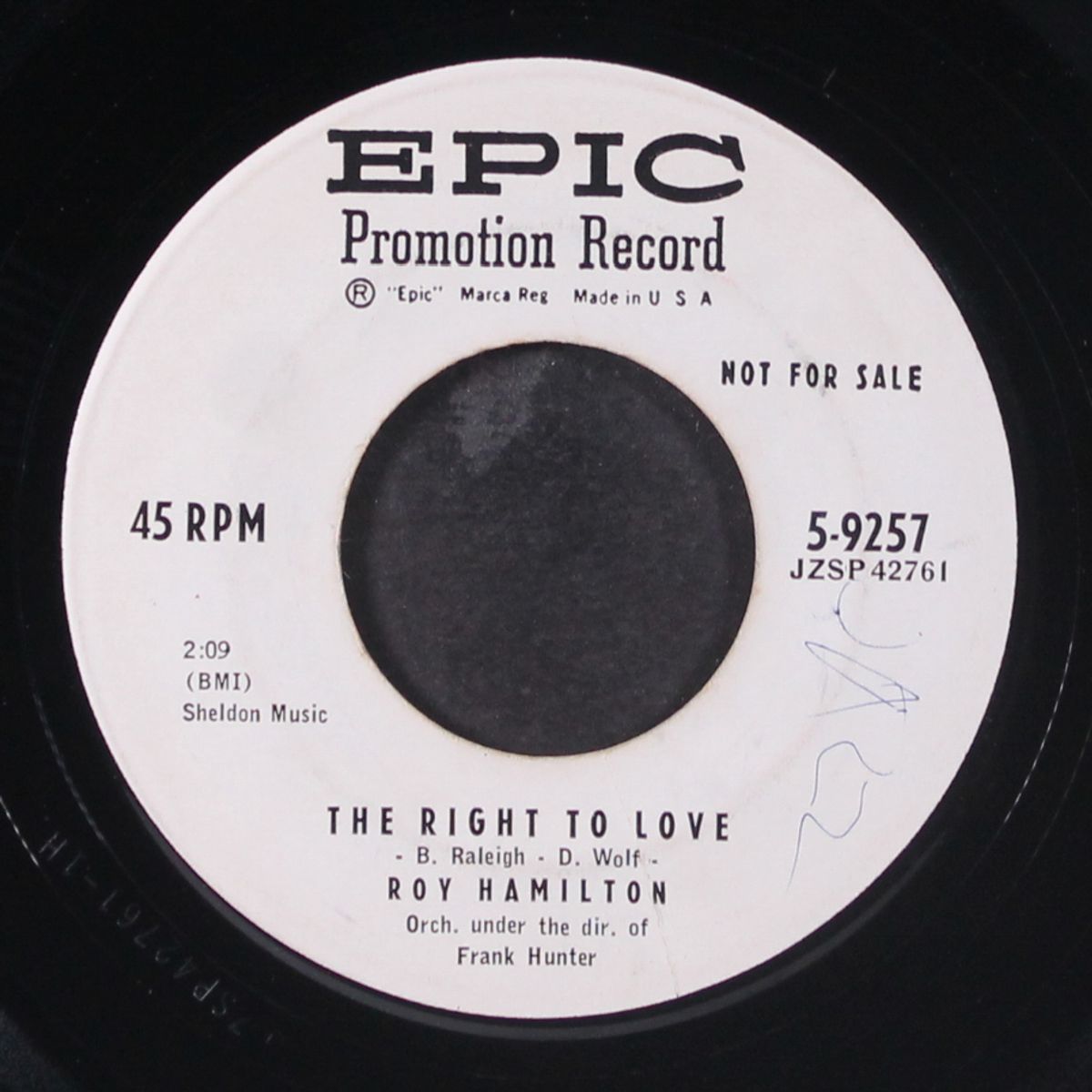don't let go / the right to love by ROY HAMILTON