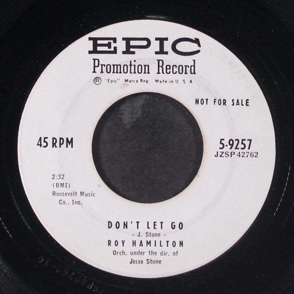 don't let go / the right to love by ROY HAMILTON