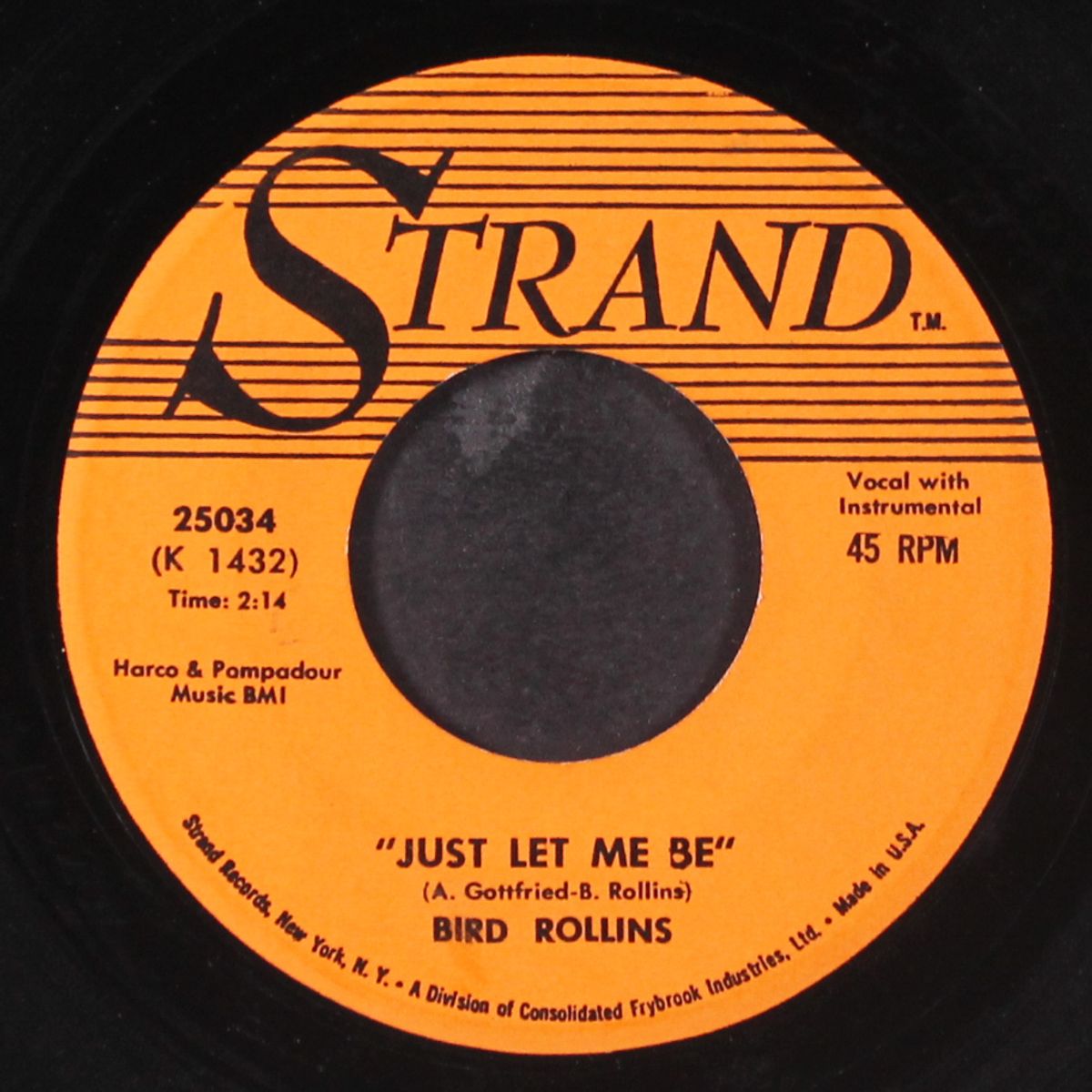 i need some lovin' tonight / just let me be by BIRD ROLLINS