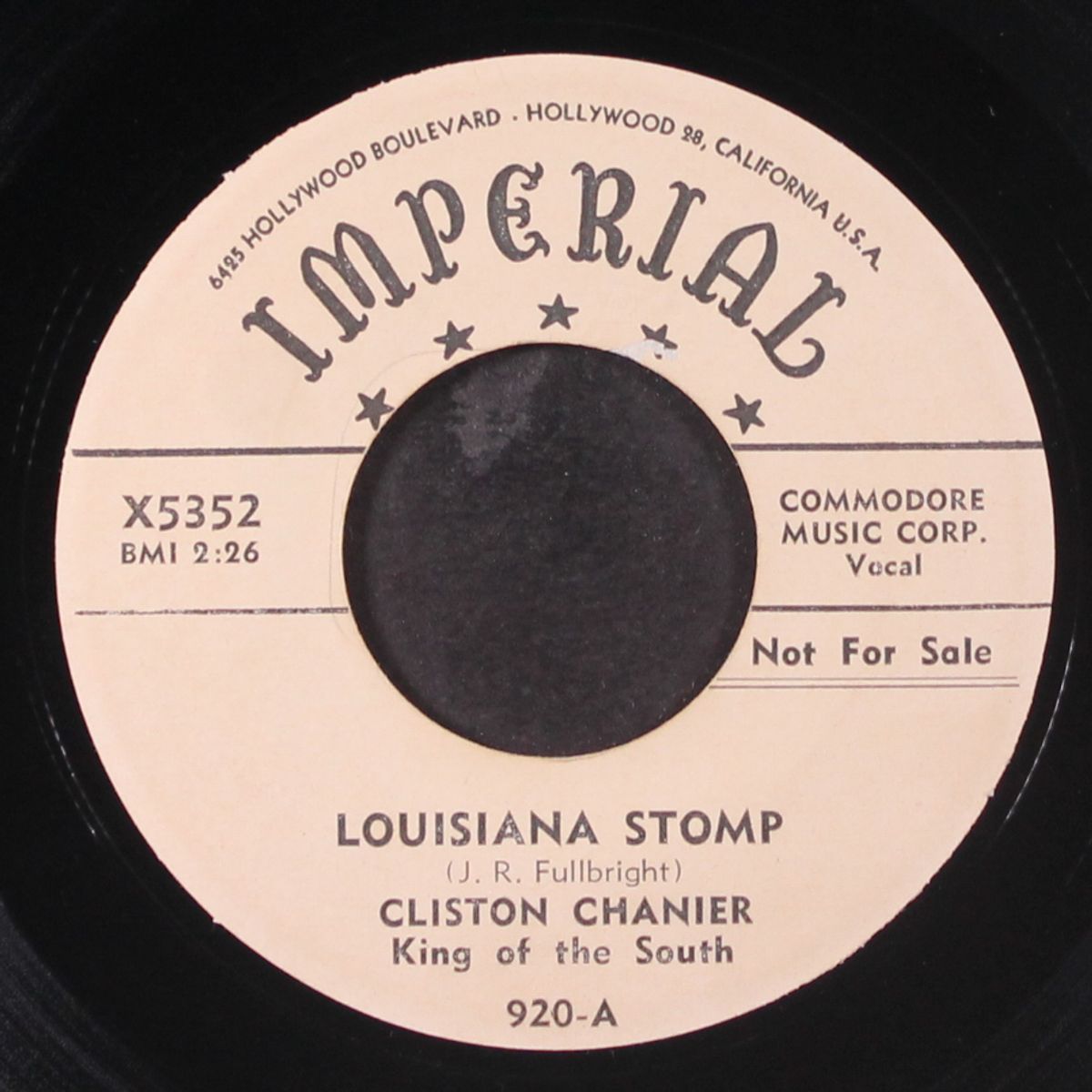 louisiana stomp / cliston blues by CLISTON CHANIER