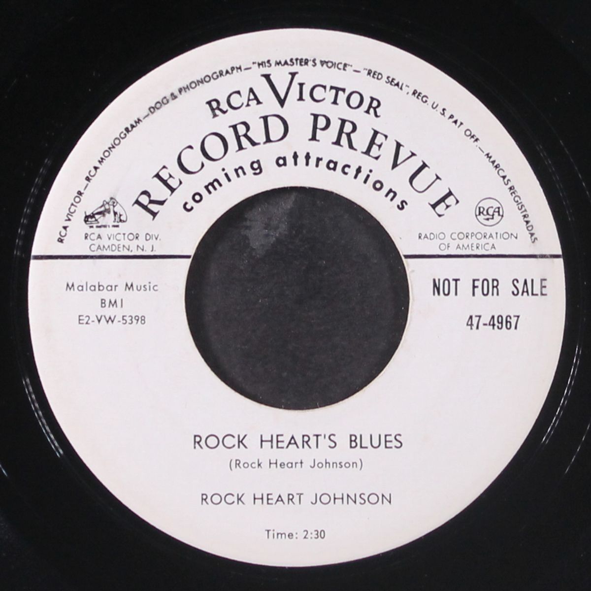 evilest woman in town / rock heart's blues by ROCK HEART JOHNSON