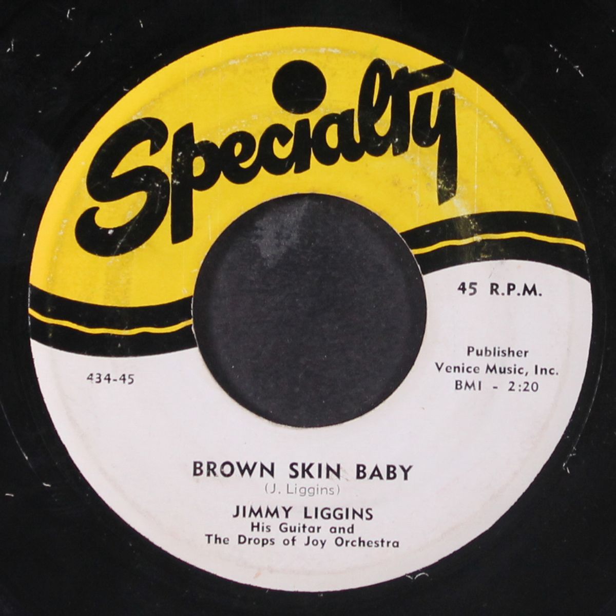 brown skin baby / dark hour blues by JIMMY LIGGINS