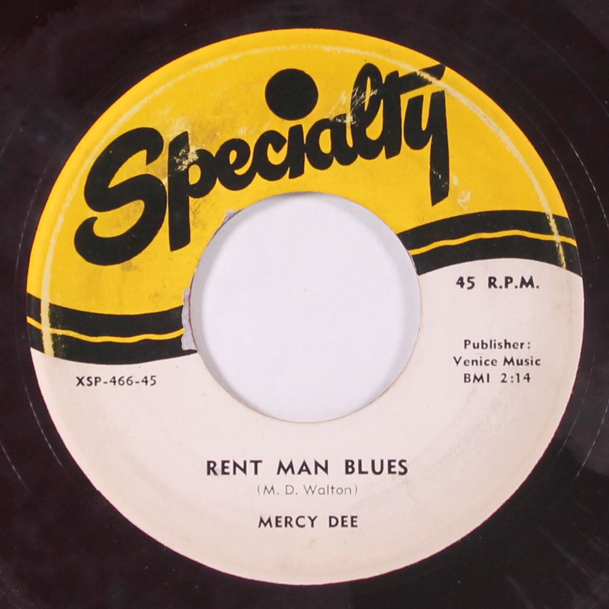 fall guy / rent man blues by MERCY DEE