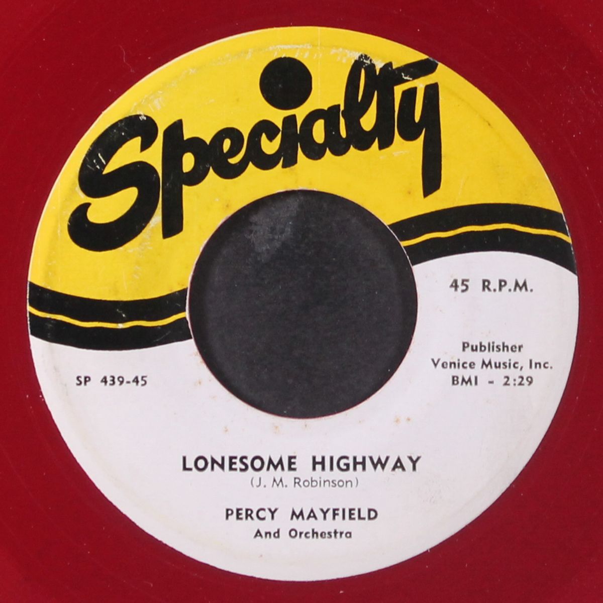 lonesome highway / my heart by PERCY MAYFIELD