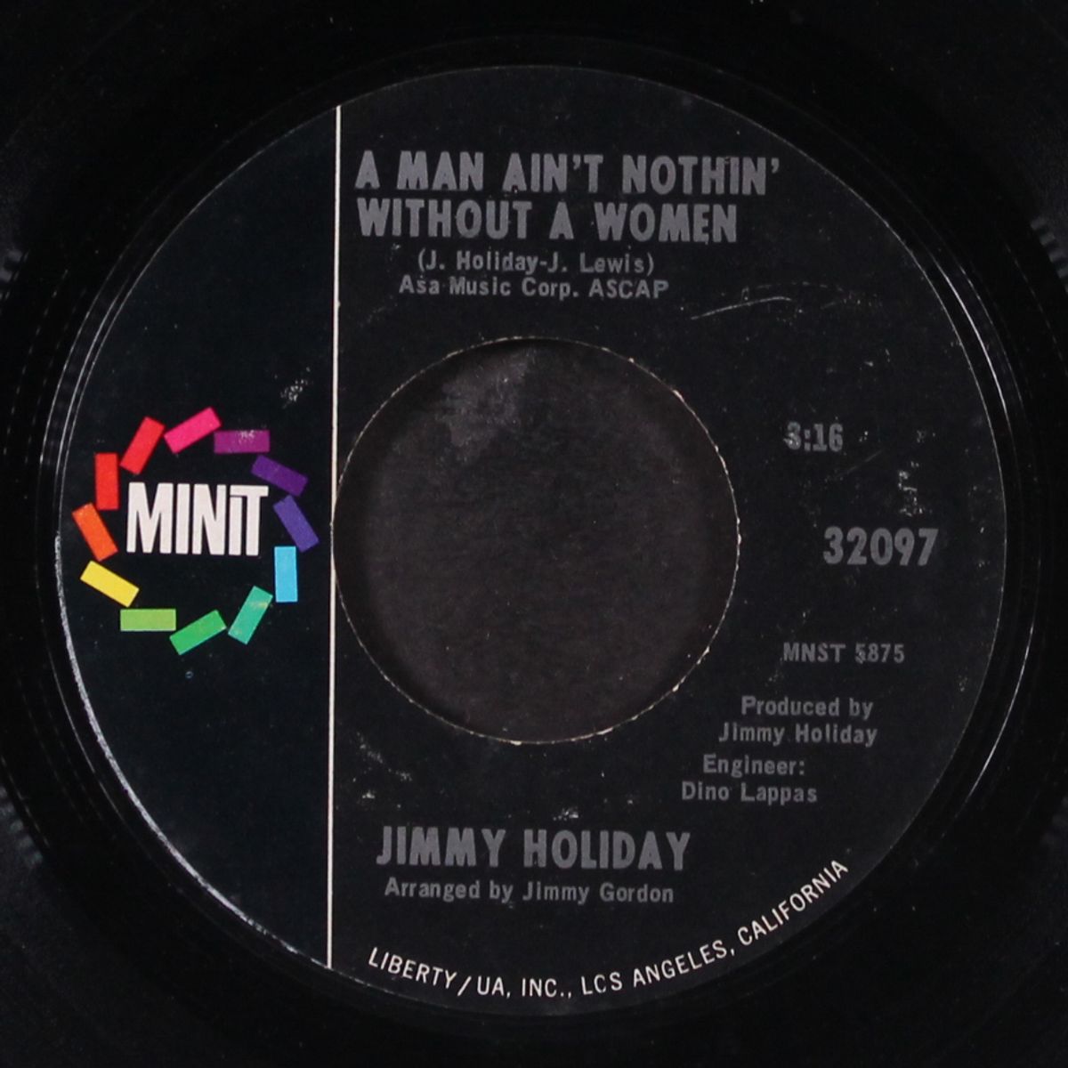 a man ain't nothin' without a women / i'm in love with you by JIMMY HOLIDAY