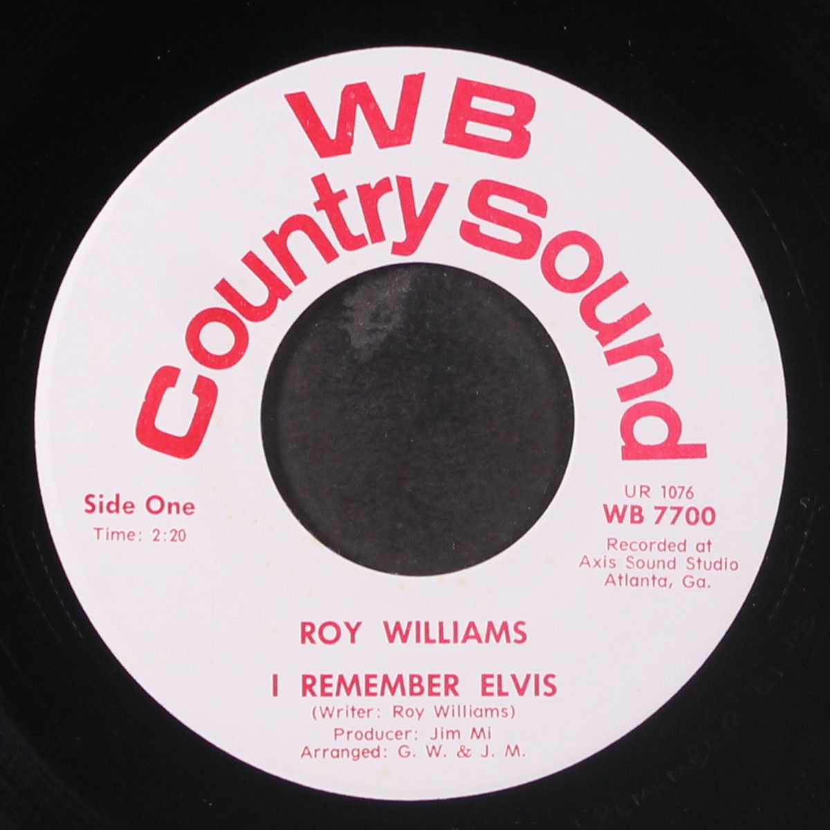 i remember elvis / the fire of love has gone out by ROY WILLIAMS