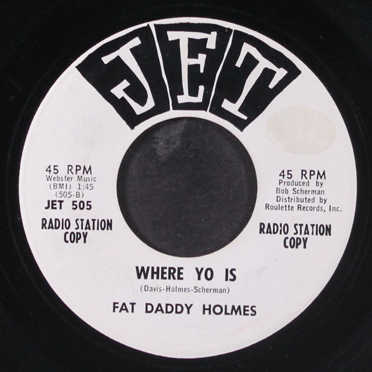 chicken rock / where yo is by FAT DADDY HOLMES