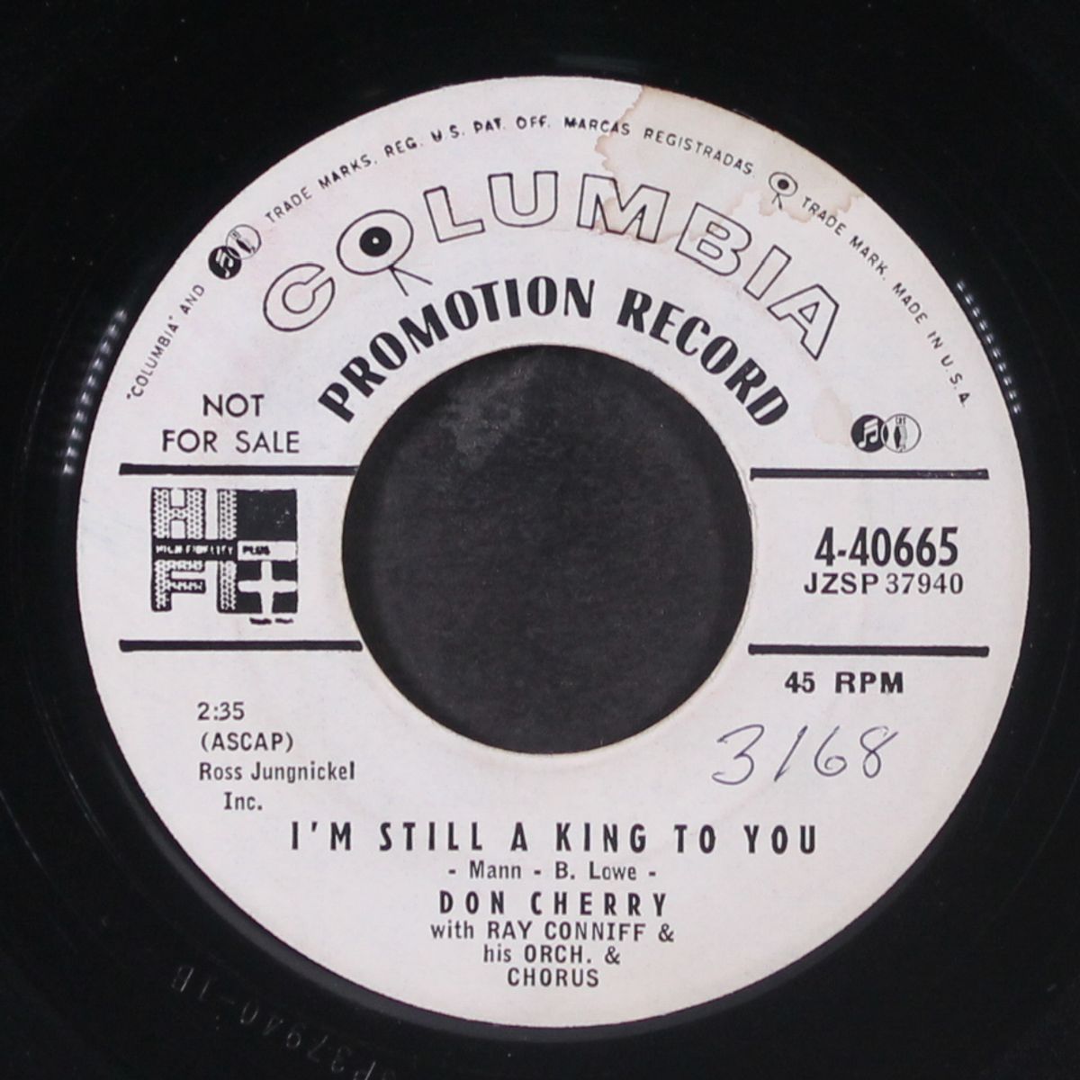 wild cherry / i'm still a king to you by DON CHERRY