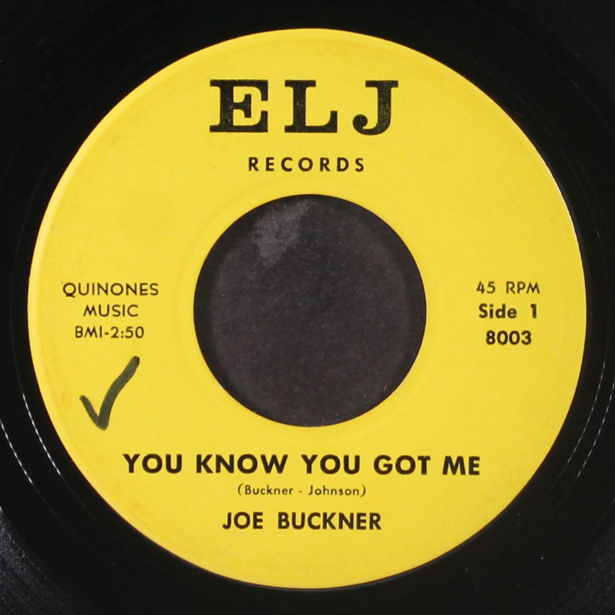 that ain't right / you know you got me by JOE BUCKNER