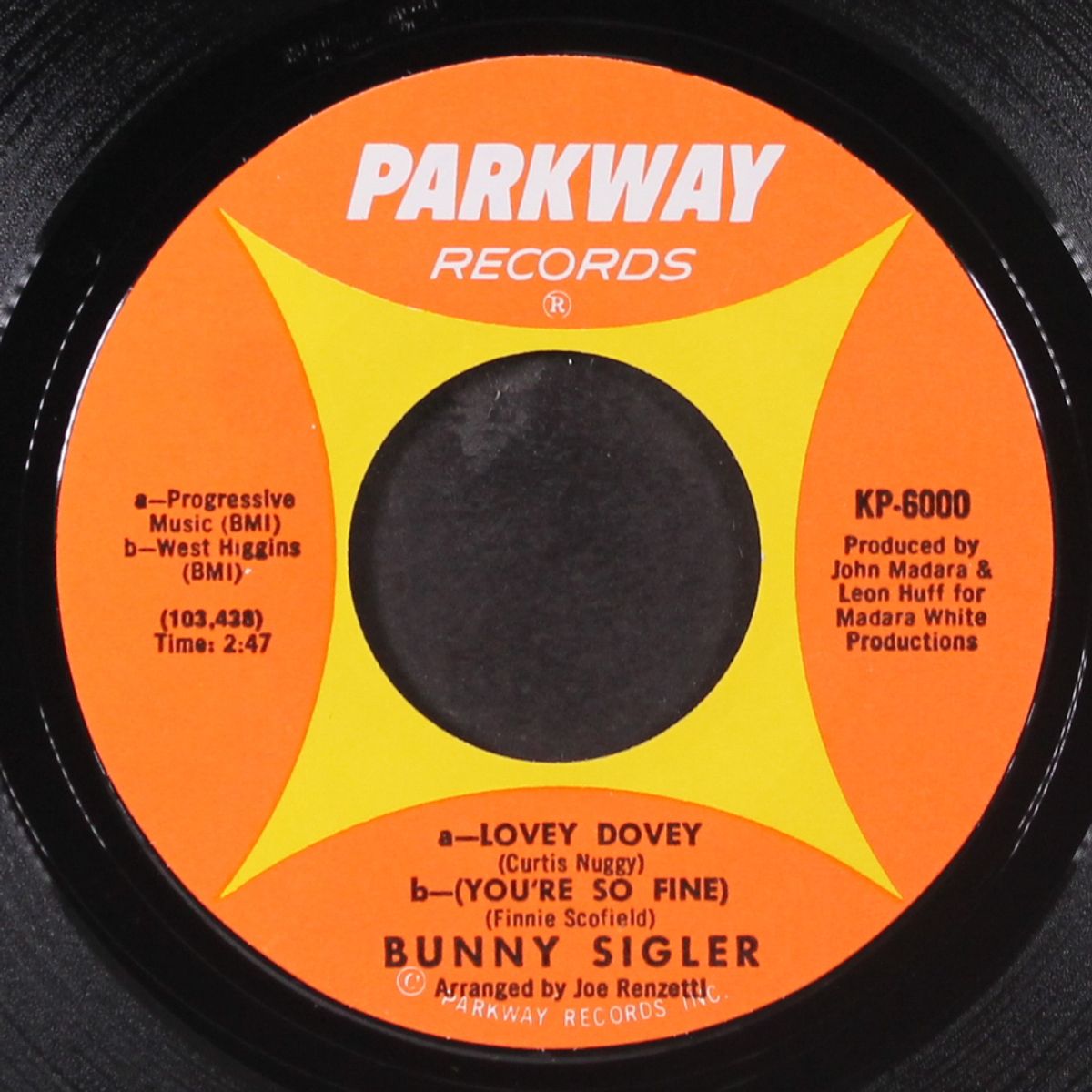 sunny sunday / lovey dovey, you're so fine by BUNNY SIGLER