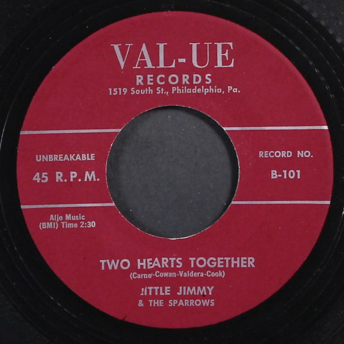 two hearts together / snorin' by LITTLE JIMMY & SPARROWS