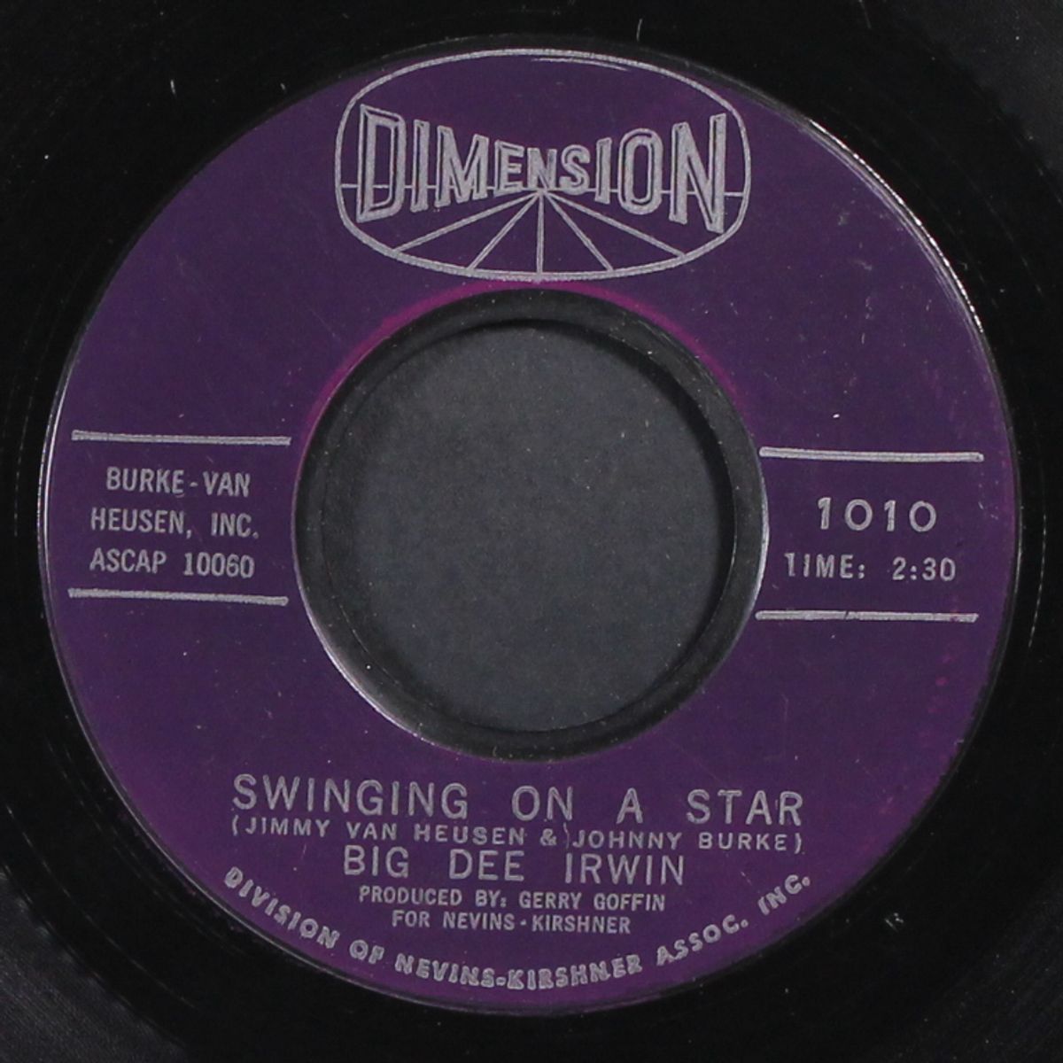 swinging on a star / another night with the boys by BIG DEE IRWIN