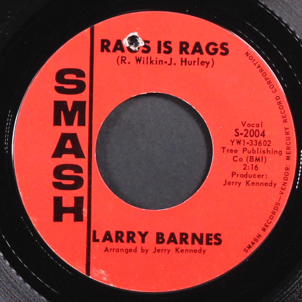 i feel love comin' on / rags is rags by LARRY BARNES