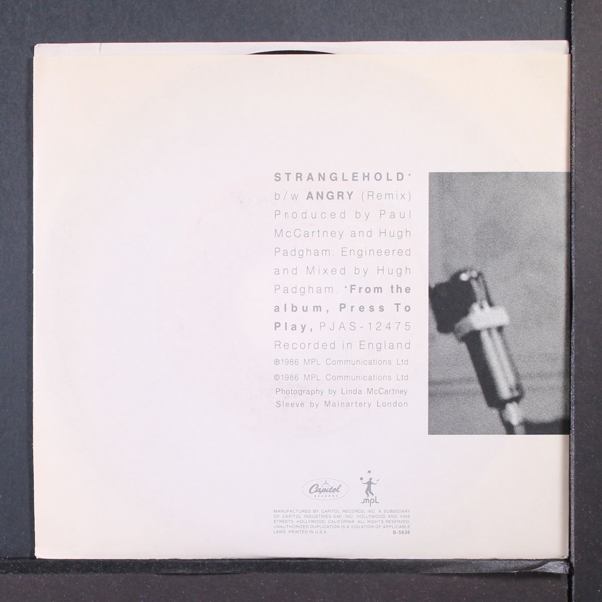 stranglehold / angry (remix) by PAUL MCCARTNEY