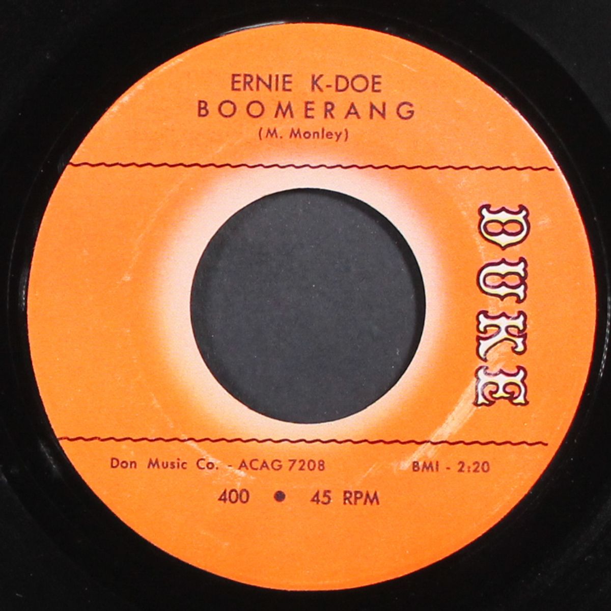 boomerang / please don't stop by ERNIE K-DOE