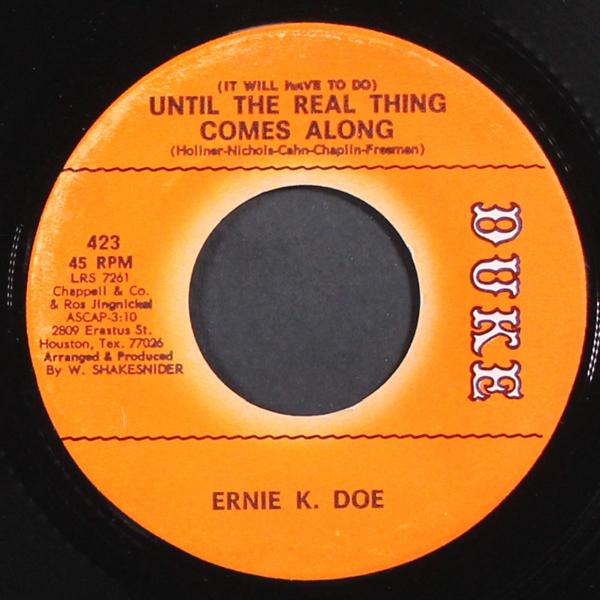 until the real thing comes along / little marie by ERNIE K-DOE