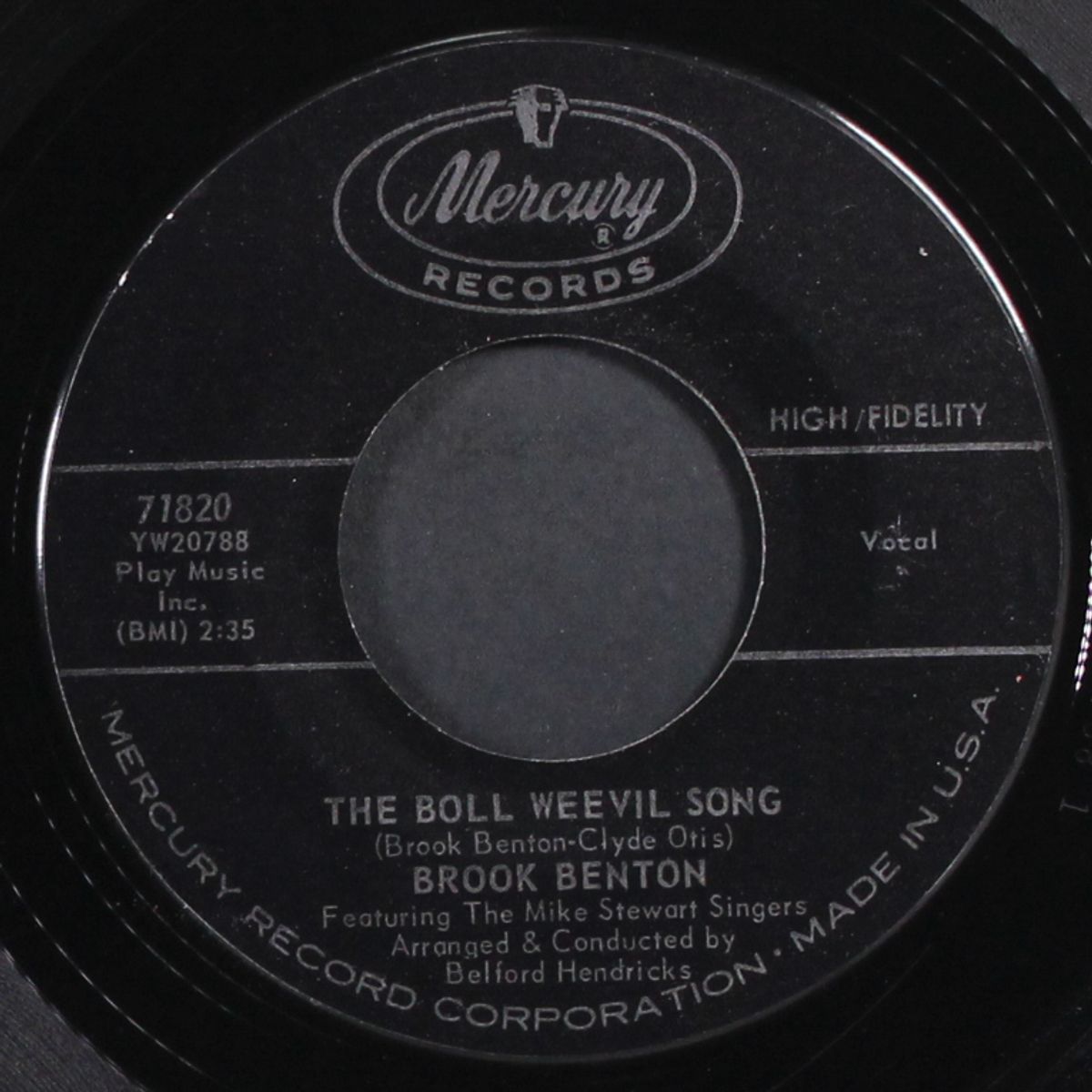 the boll weevil song by BROOK BENTON