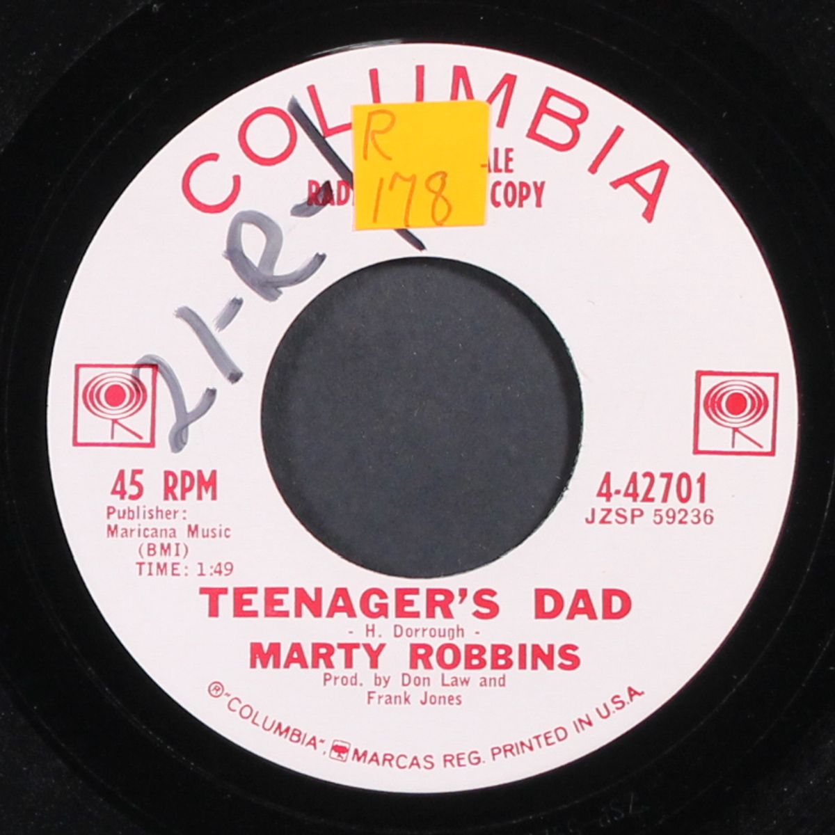 teenager's dad by MARTY ROBBINS
