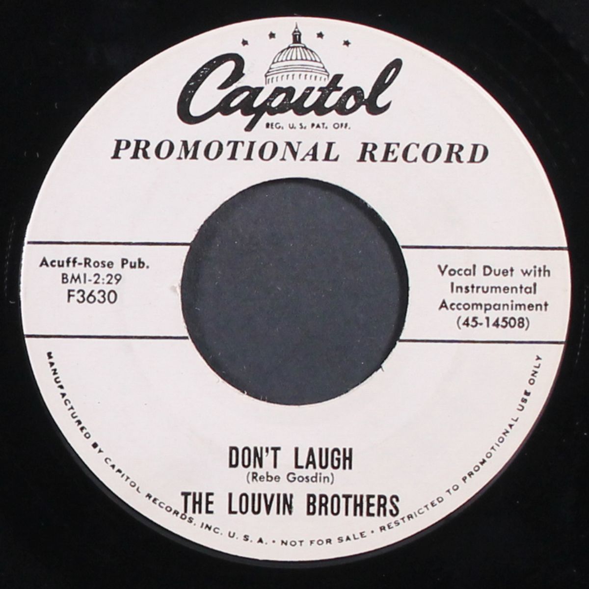 don't laugh by LOUVIN BROTHERS