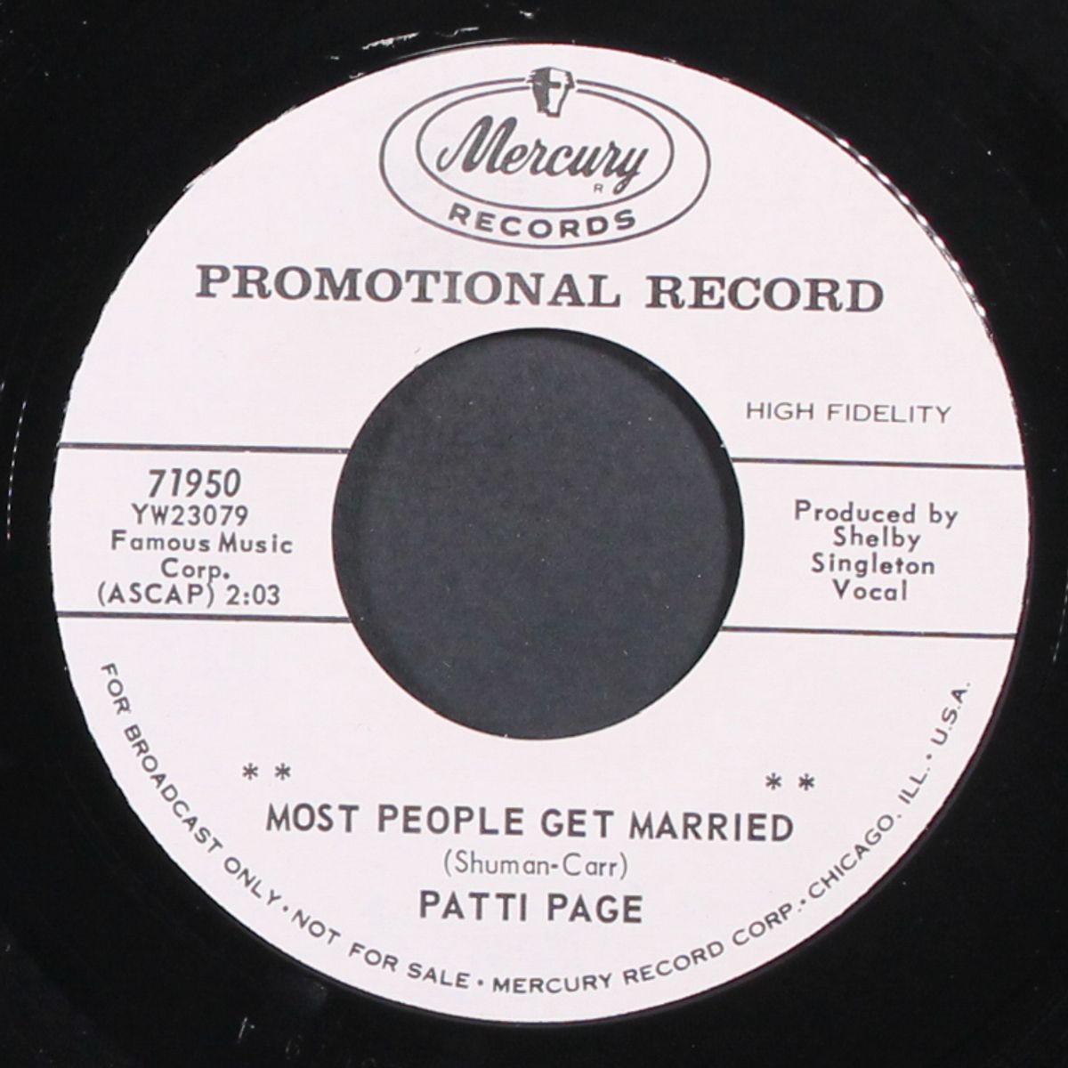 most people get married by PATTI PAGE